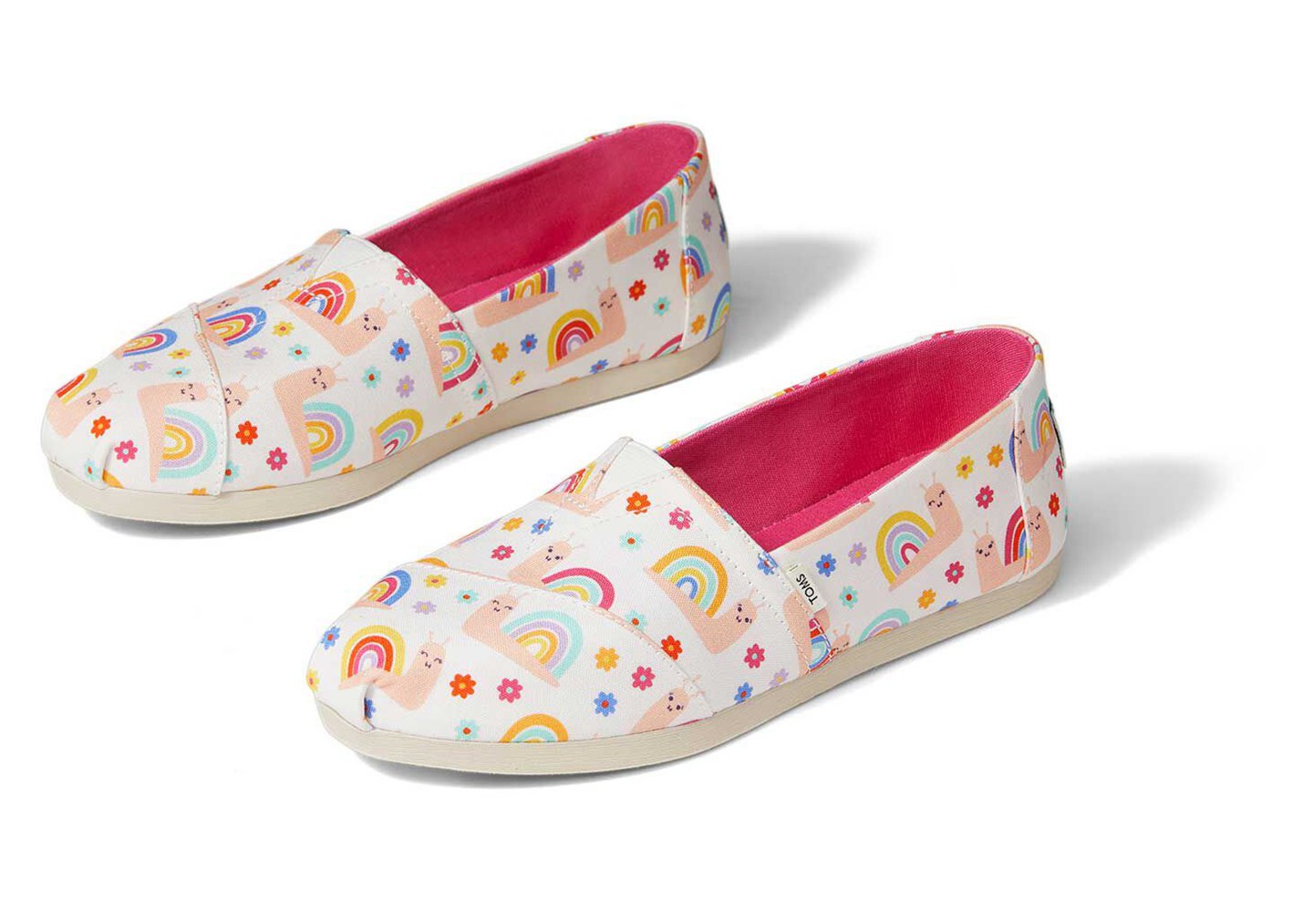 Toms Espadryle Damskie Kolorowe - Alpargata Rainbow Snails - 58PZRMFGV